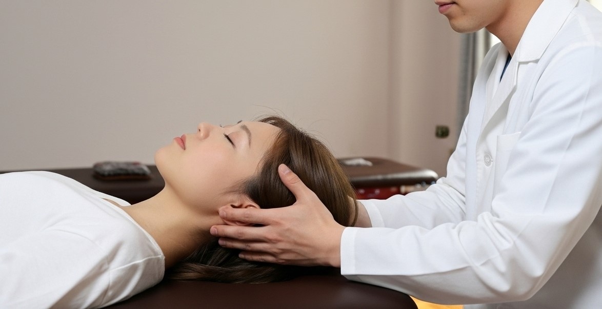 リラックスした施術