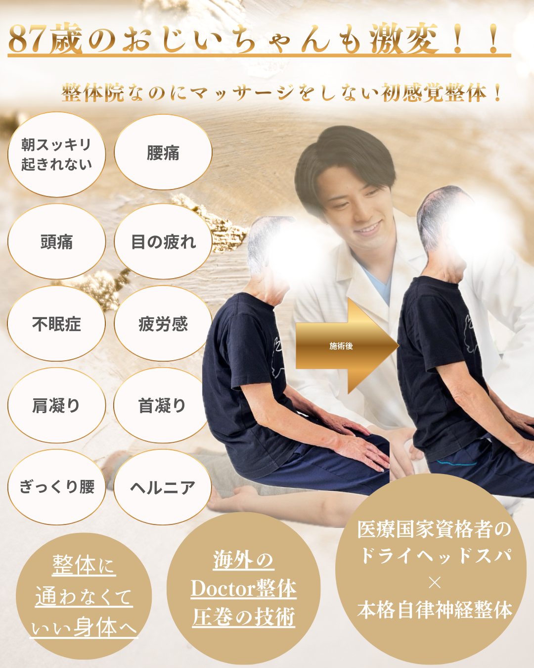 医療国家資格保持者が行う本格整体